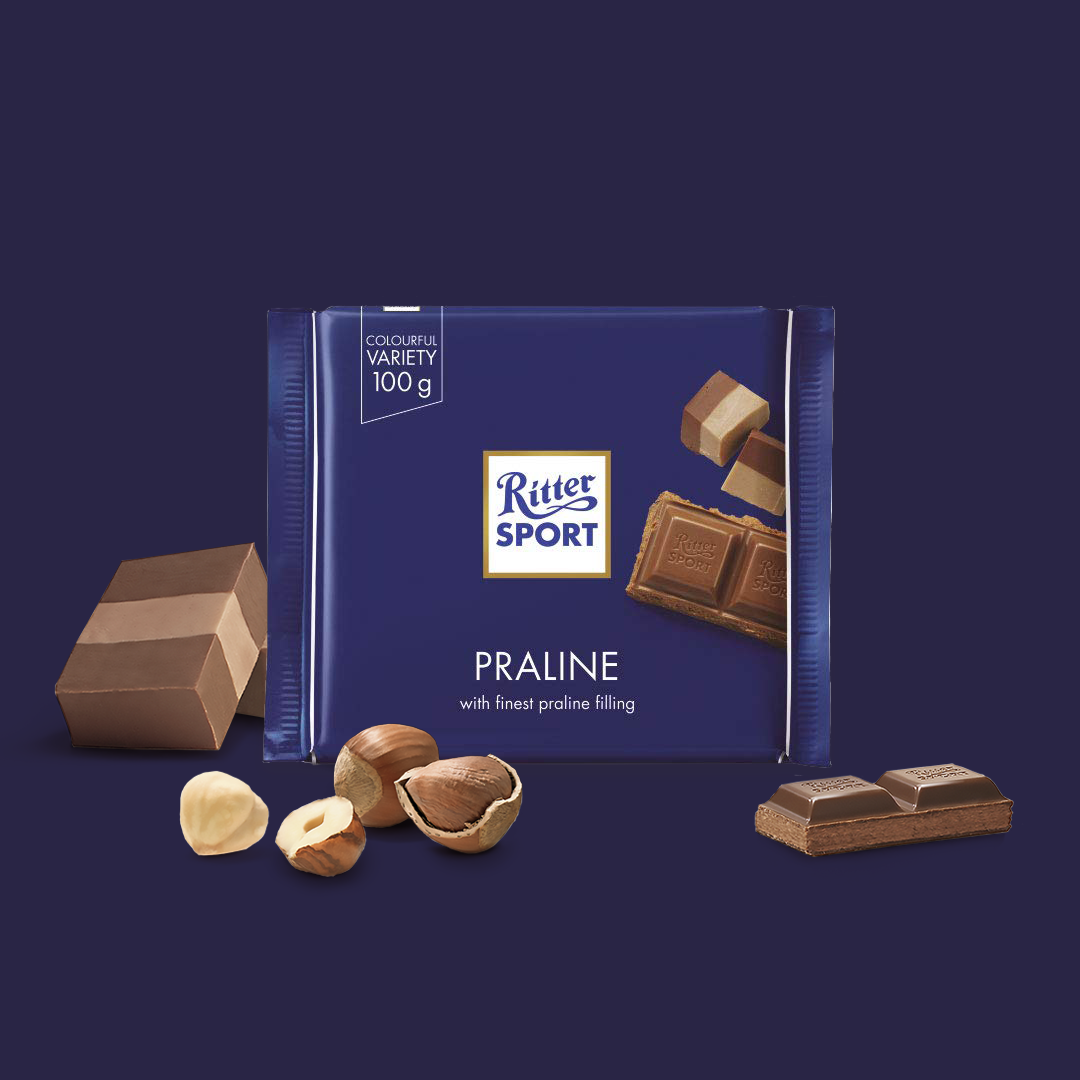 Ritter Sport Chocolate With Praline Filling G Fine Foods