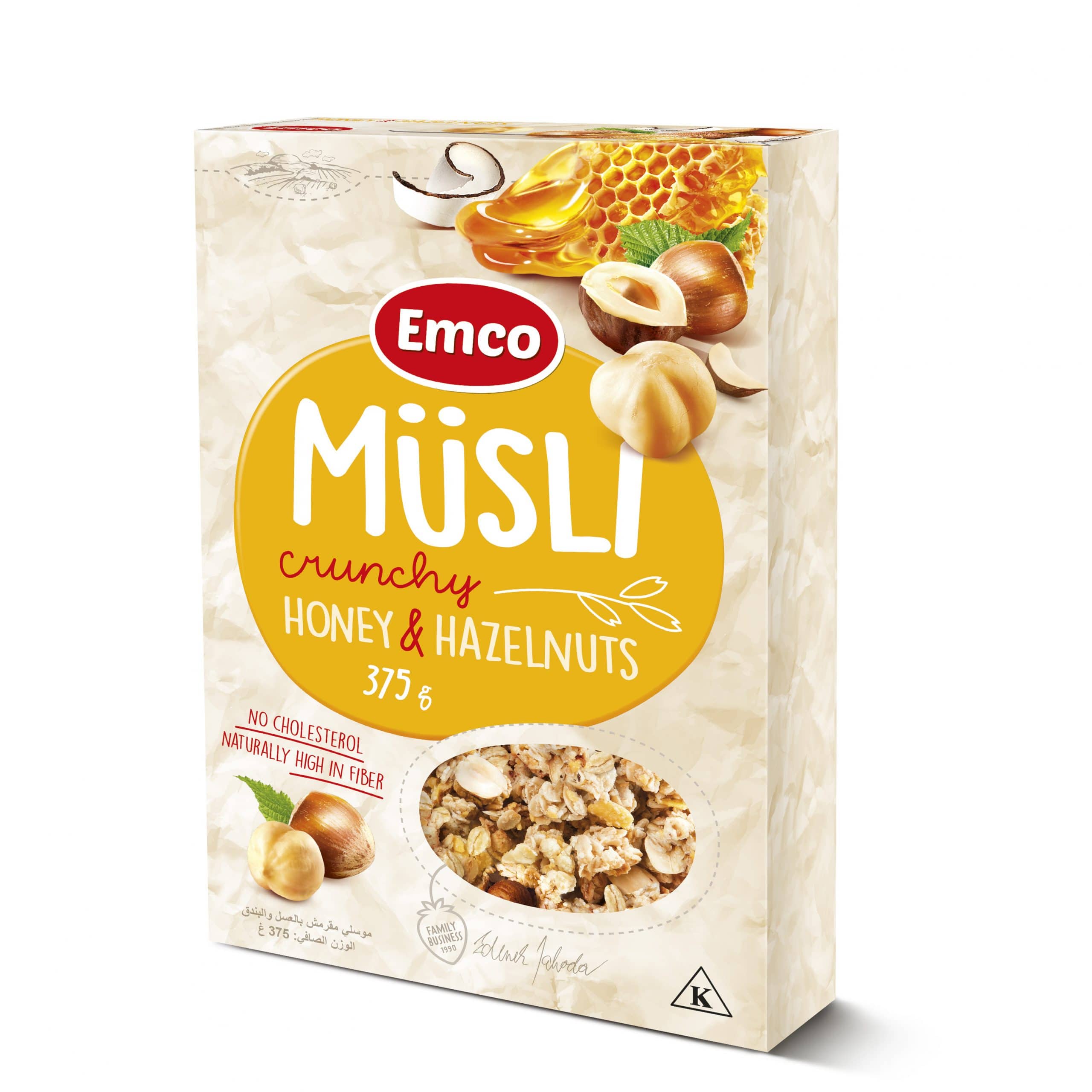 Emco, Müsli, Honey and hazelnuts Fine Foods