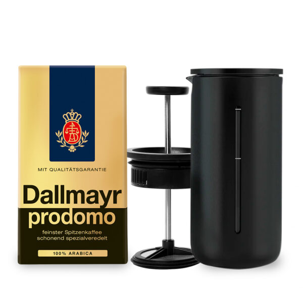 Combo French Press Black + Dallmayr Prodomo 250g