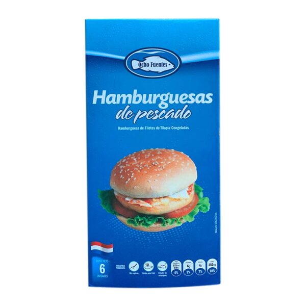 Hamburguesa de Tilapia 6 unid.