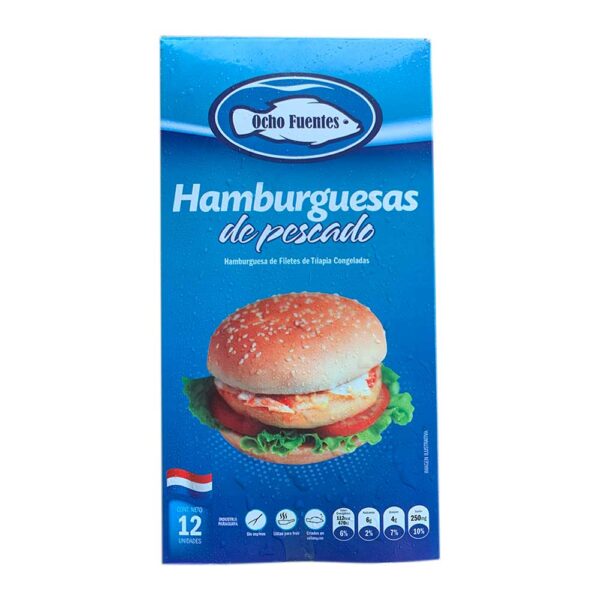 Hamburguesa de Tilapia 12 unid.